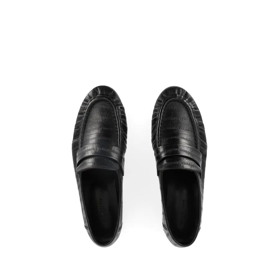 GATSBY - BLACK ANGUILLE Comfortable Sole