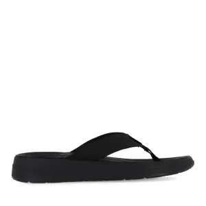 SURFRIDER - BLACK/BLACK POLYESTER Mule Style Red Bold
