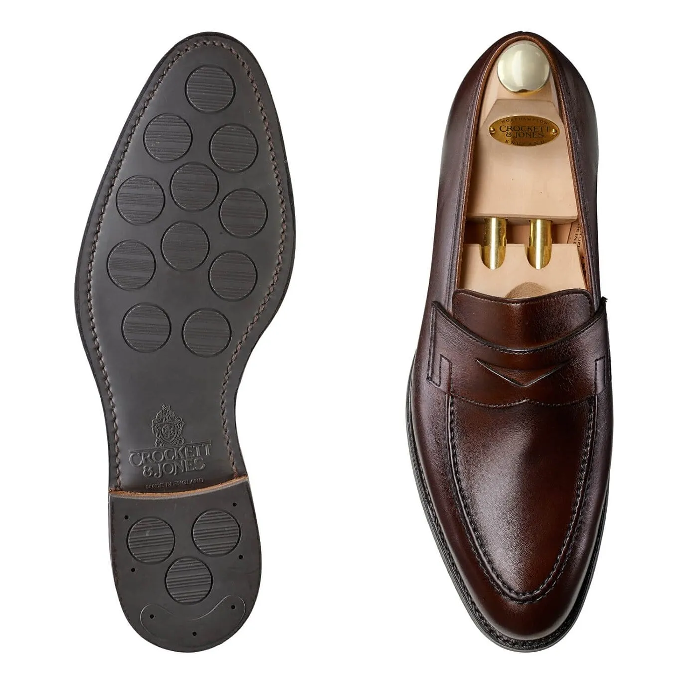 Sydney Dark Brown Burnished Calf (City Sole) Step Grip