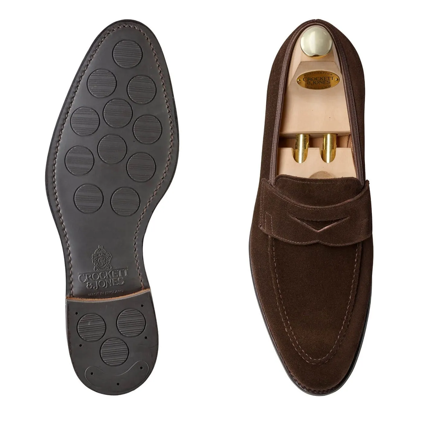Sydney Dark Brown Suede (G Fitting) Smart Casual Look Good