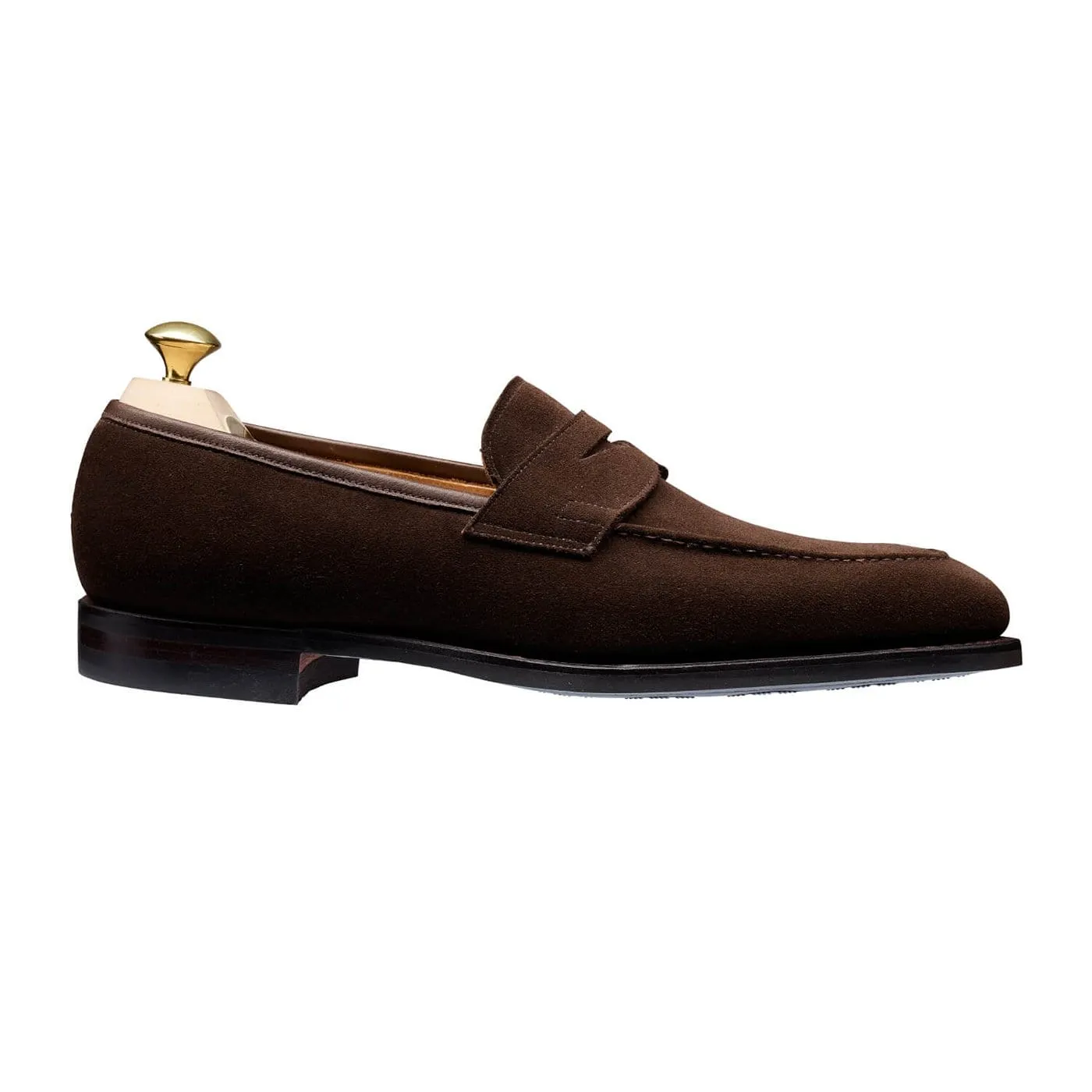 Pointed Toe Path Wide Sydney Dark Brown Suede (G Fitting)