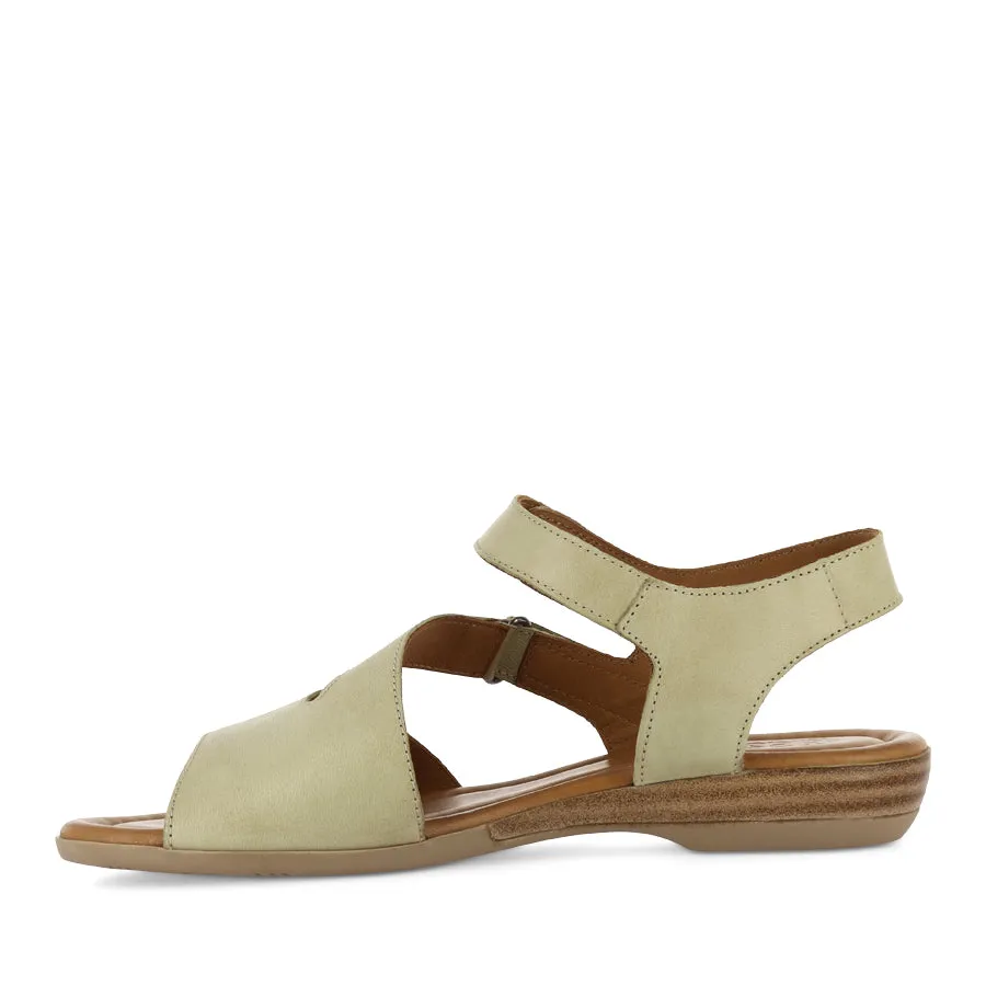 TAINTING - KHAKI LEATHER Stay Breezy All-day Comfort Shoes