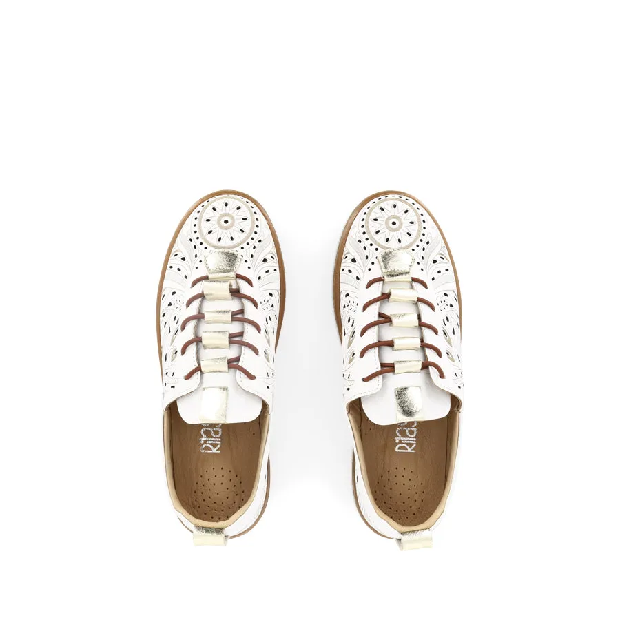 Anti Torsion Plate TAIT - WHITE/GOLD LEATHER