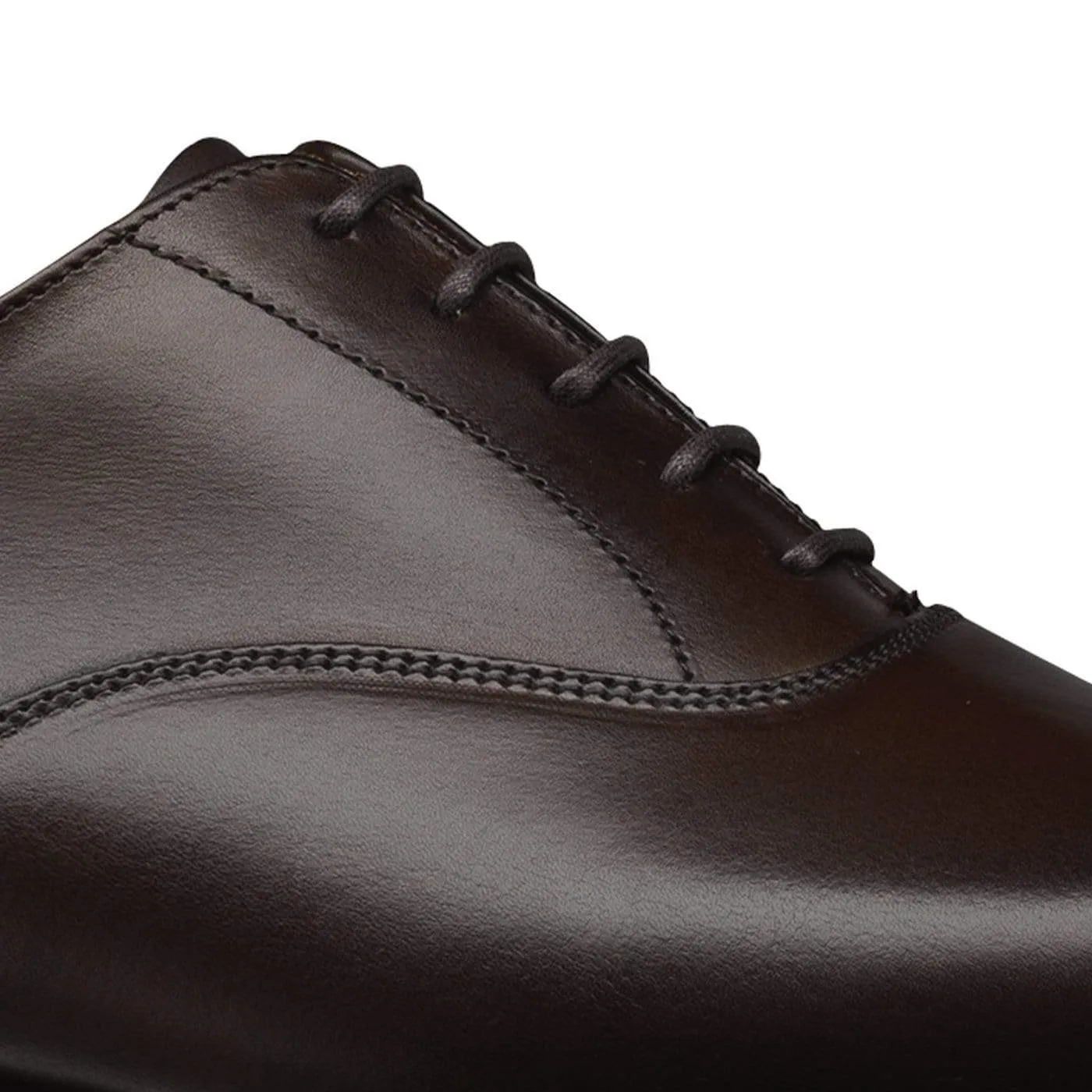 Hallam Dark Brown Burnished Calf Elegant Construction Walk Fashion Shoes