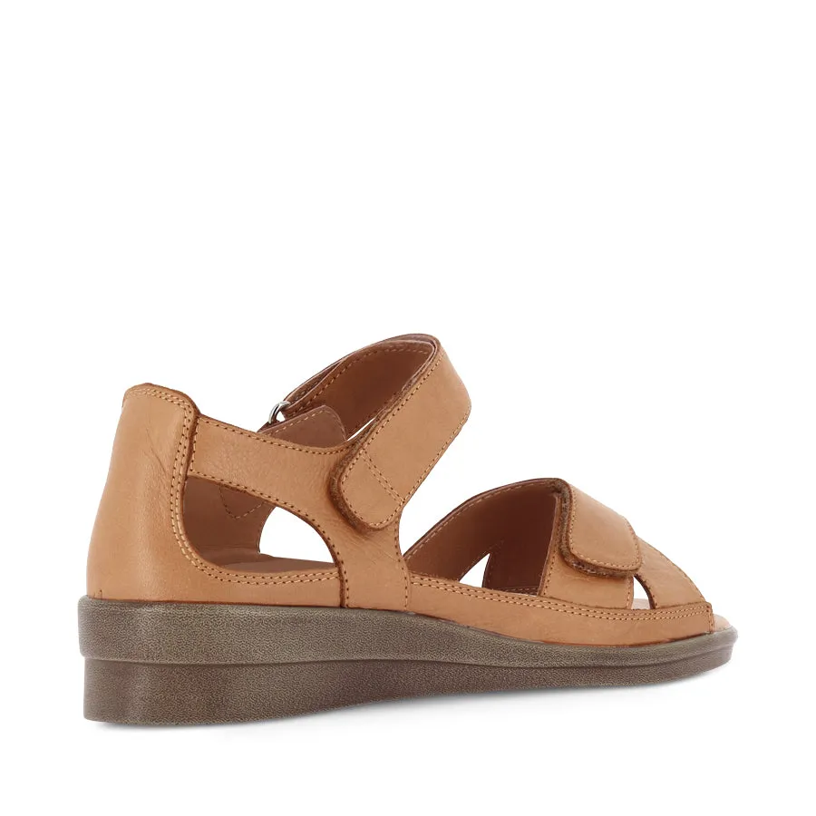 dry weather Trendy Summer Shoes TASHA - TAN LEATHER