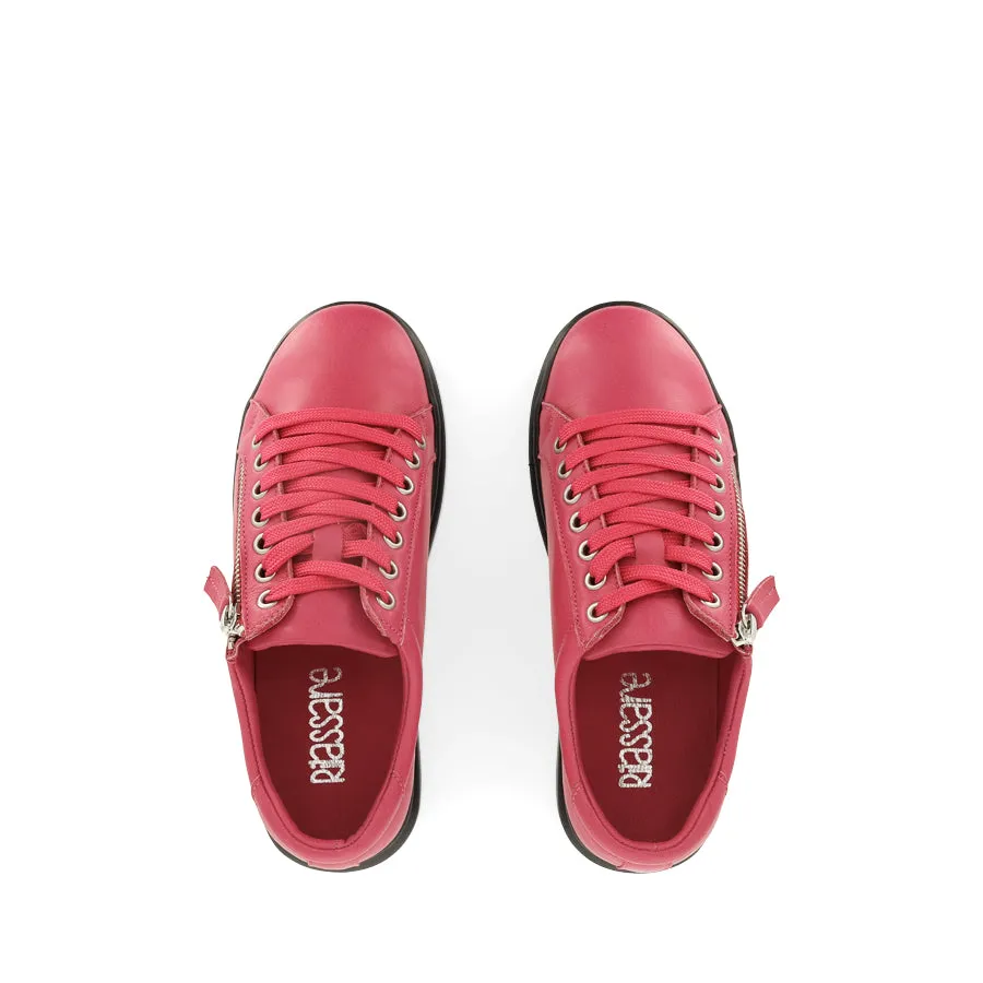 TATTER - MAGENTA LEATHER Breathable Outsole Tailored lining