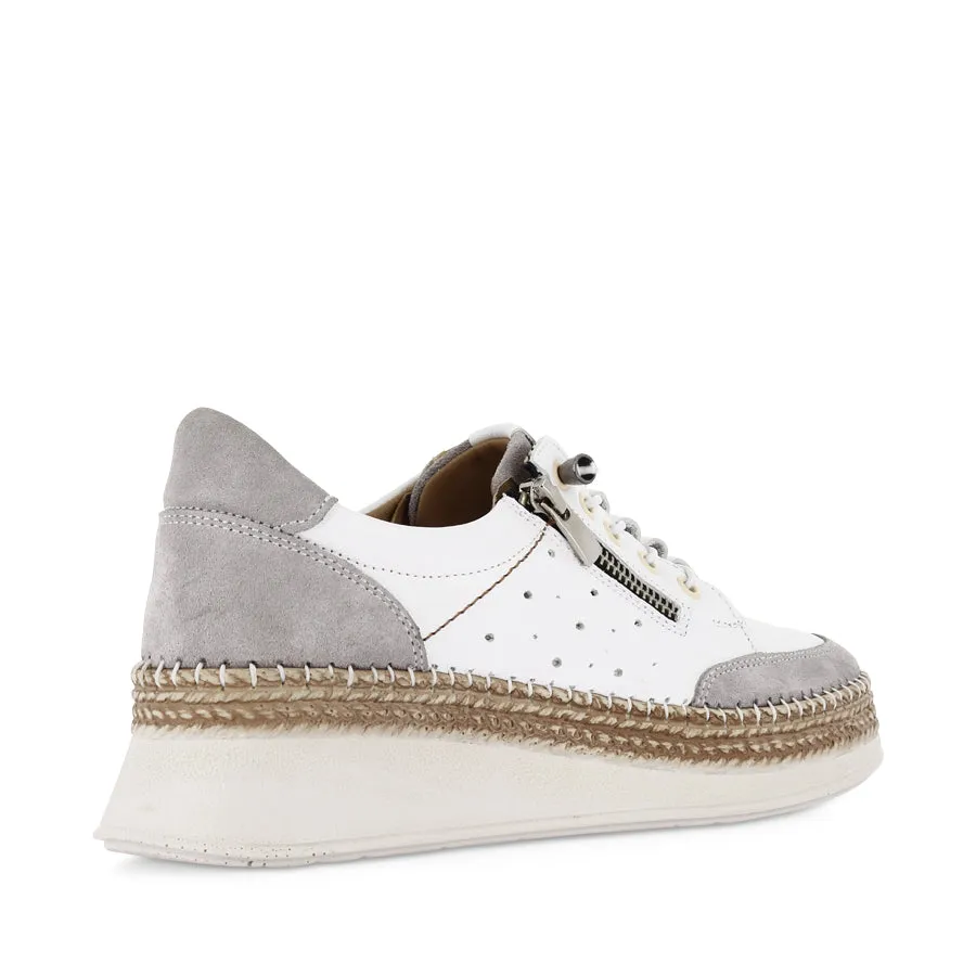 TAYTAY - WHITE/MIX LEATHER Stretch Entry Ergonomic Heel Cup Design