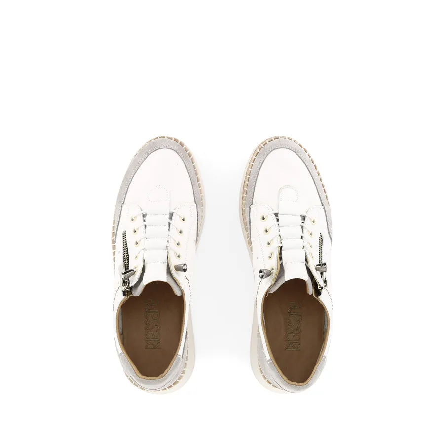 TAYTAY - WHITE/MIX LEATHER Fashion Basics