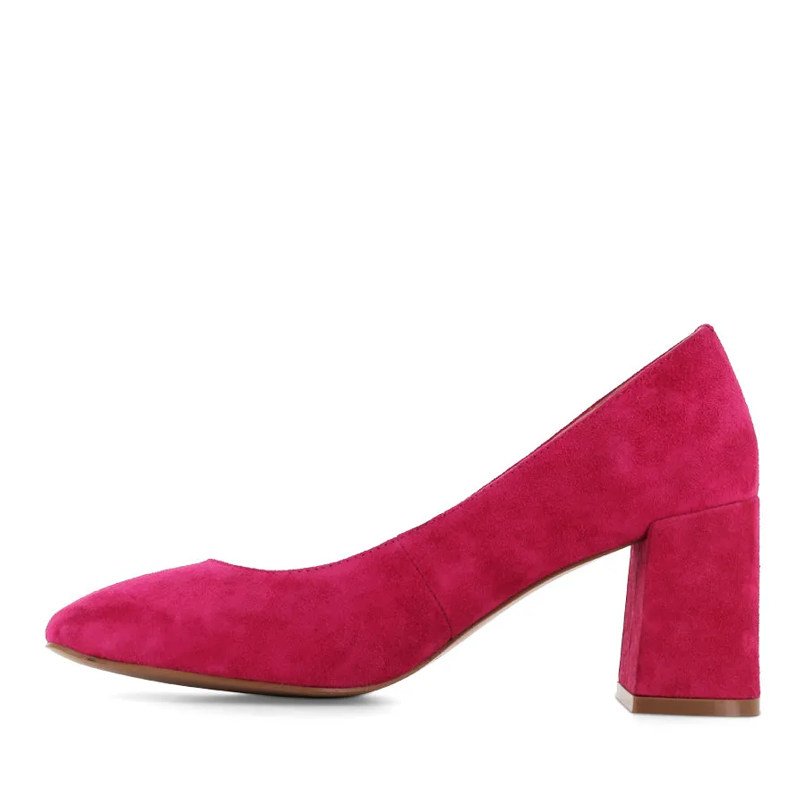 supportive shoes Cushioned Step TED - FUCHSIA SUEDE