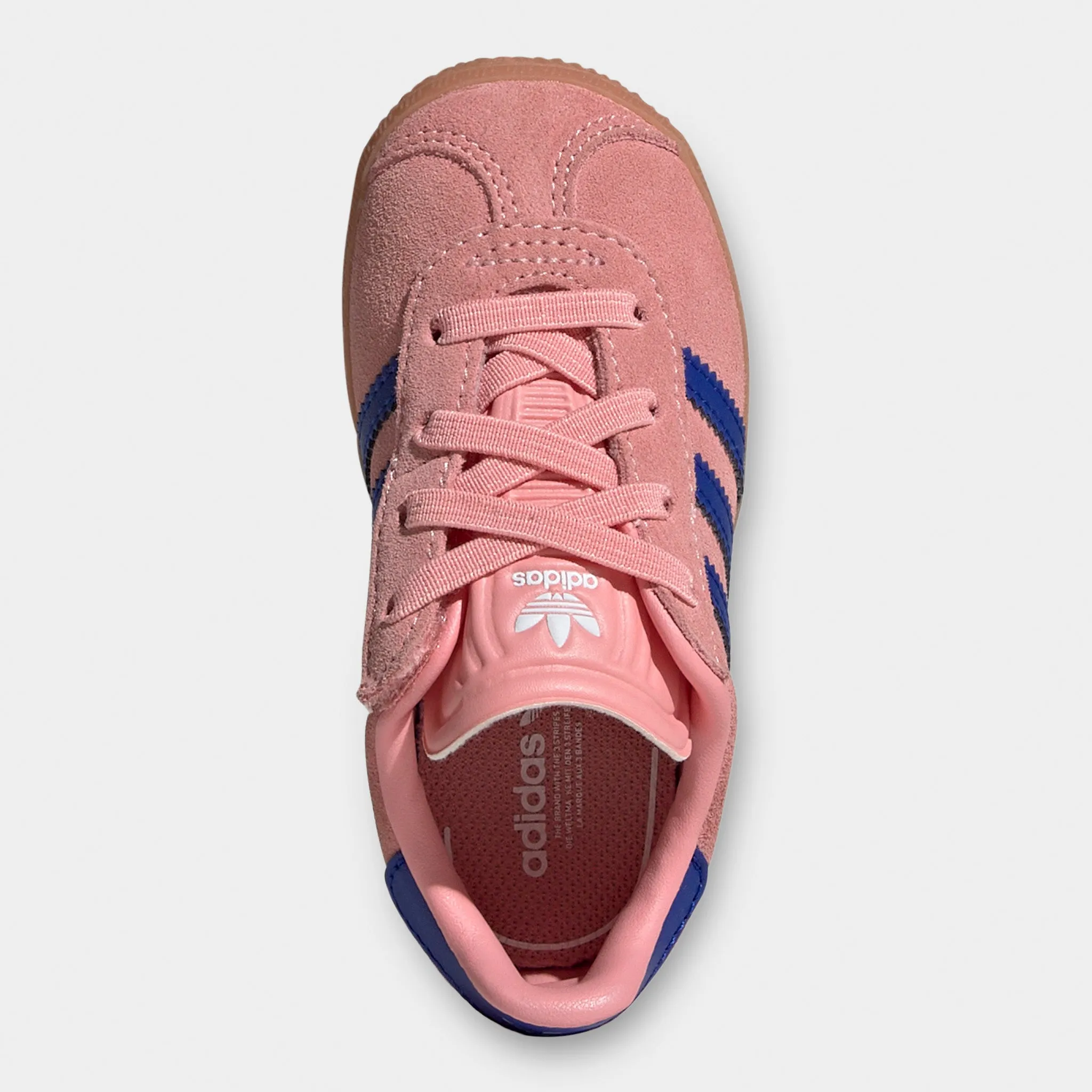 adidas Gazelle Infants' Pink / Lucid Blue Cool Surface Smooth Fit