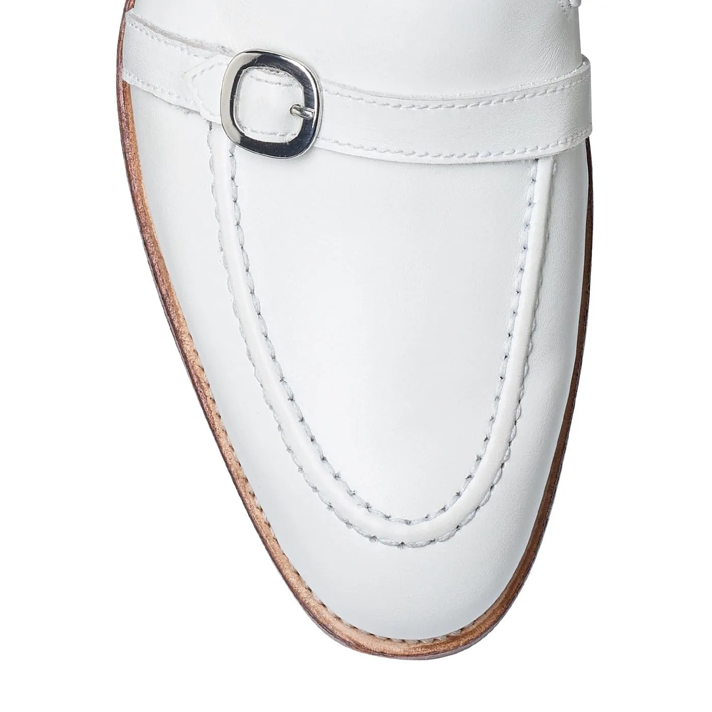 Tessa White Calf Side Gusset Hold Firm