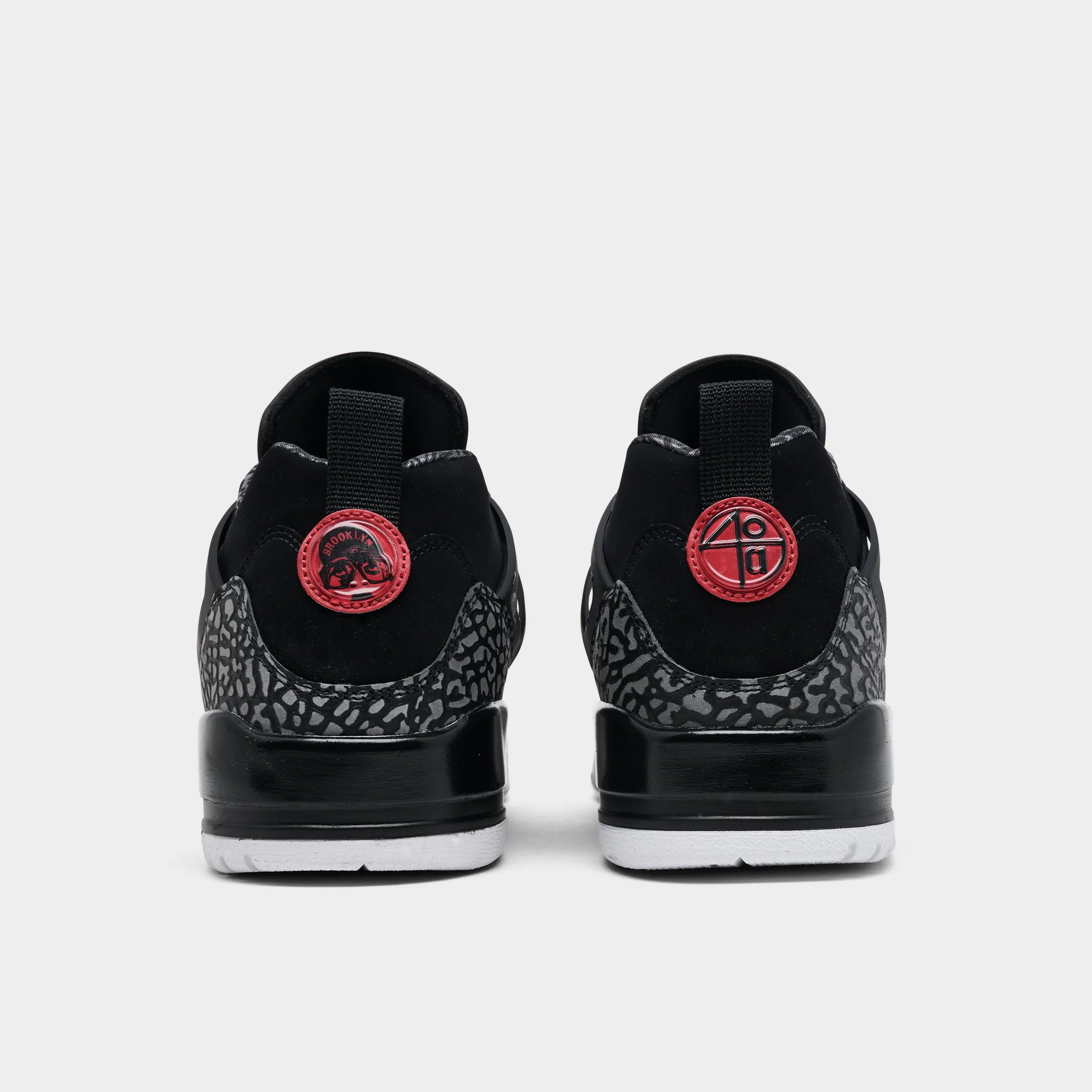 Jordan Spizike Low Black / Varisty Red - Classic Green Cushioned Footbed