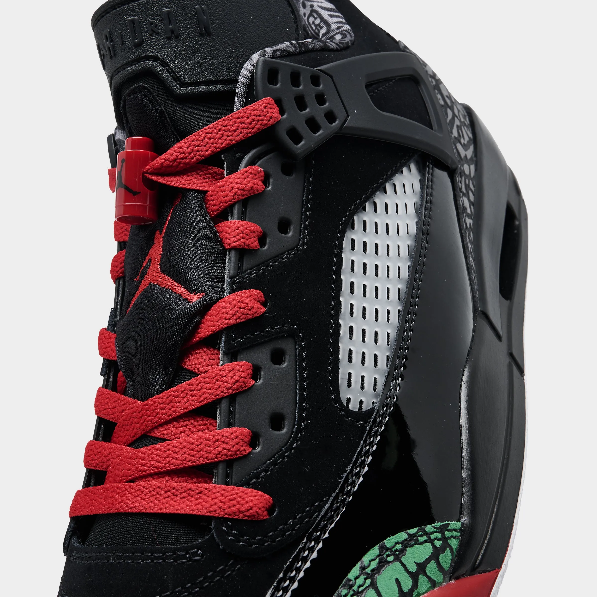 Structured Fit Jordan Spizike Low Black / Varisty Red - Classic Green