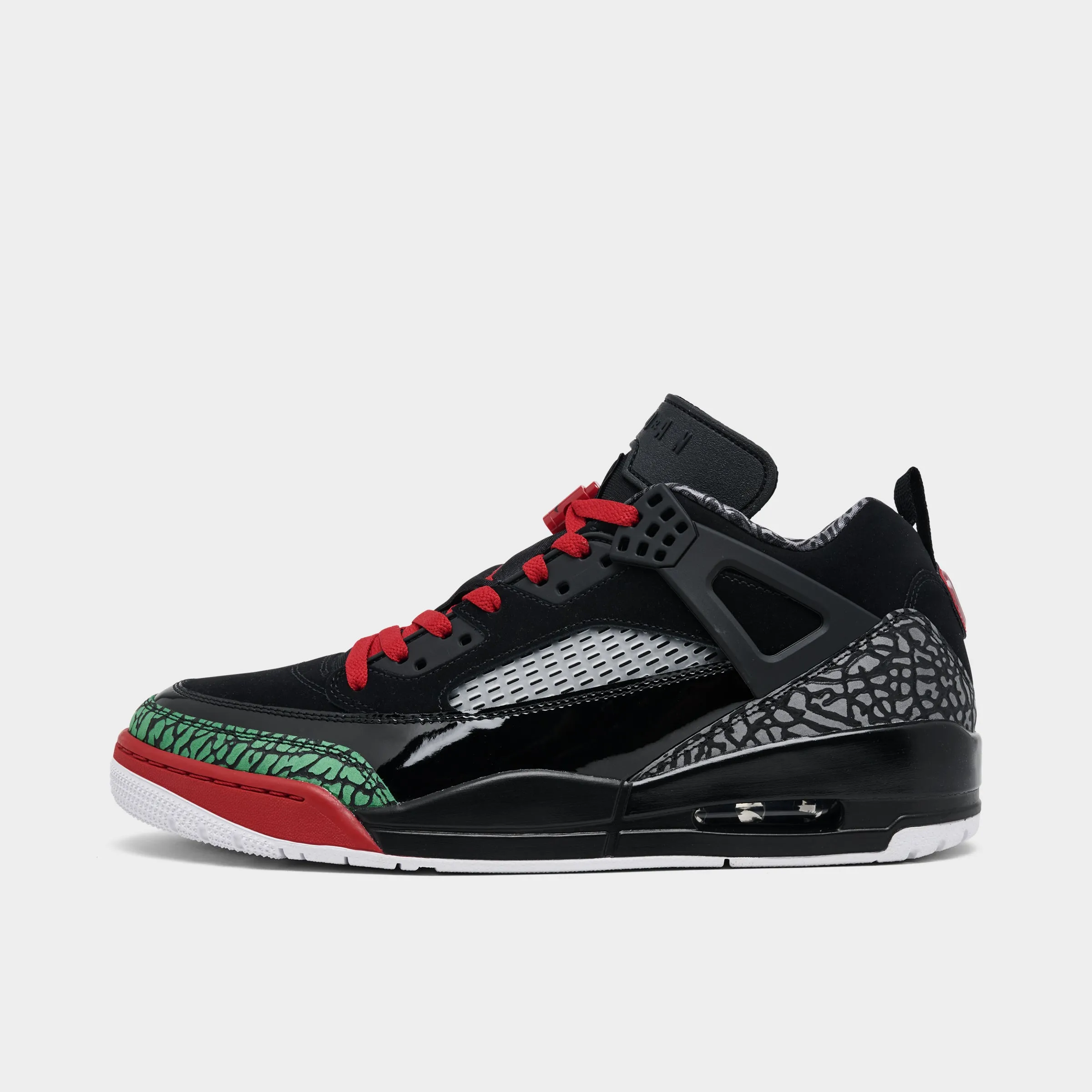 Jordan Spizike Low Black / Varisty Red - Classic Green Functional Design Endurance Response