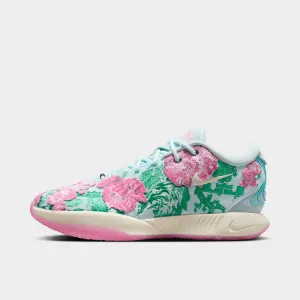 Nike Lebron XXI Premium Glacier Blue / Coconut Milk - Stadium Green Multi Layer Composite Knit Weave Technology