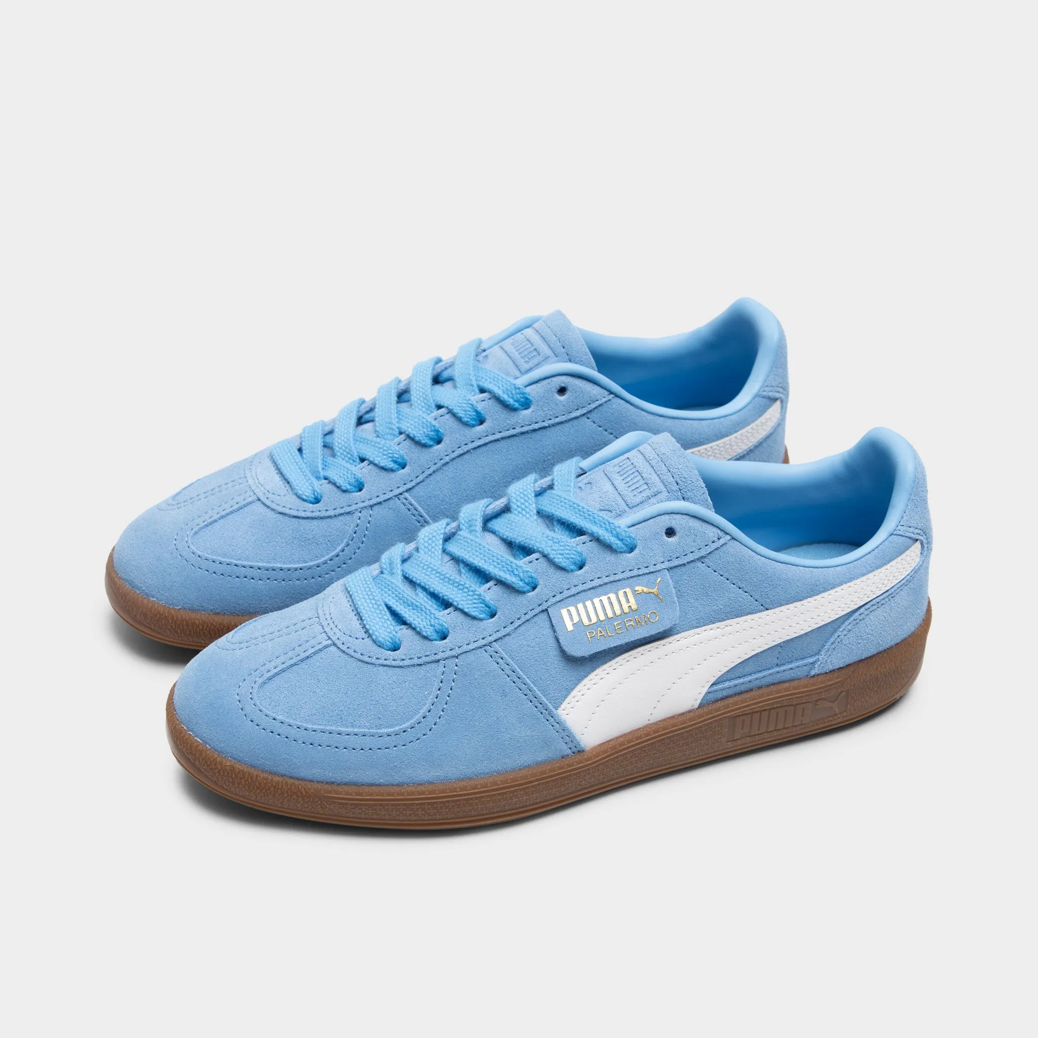 Layered Support PUMA Palermo Team Light Blue / White