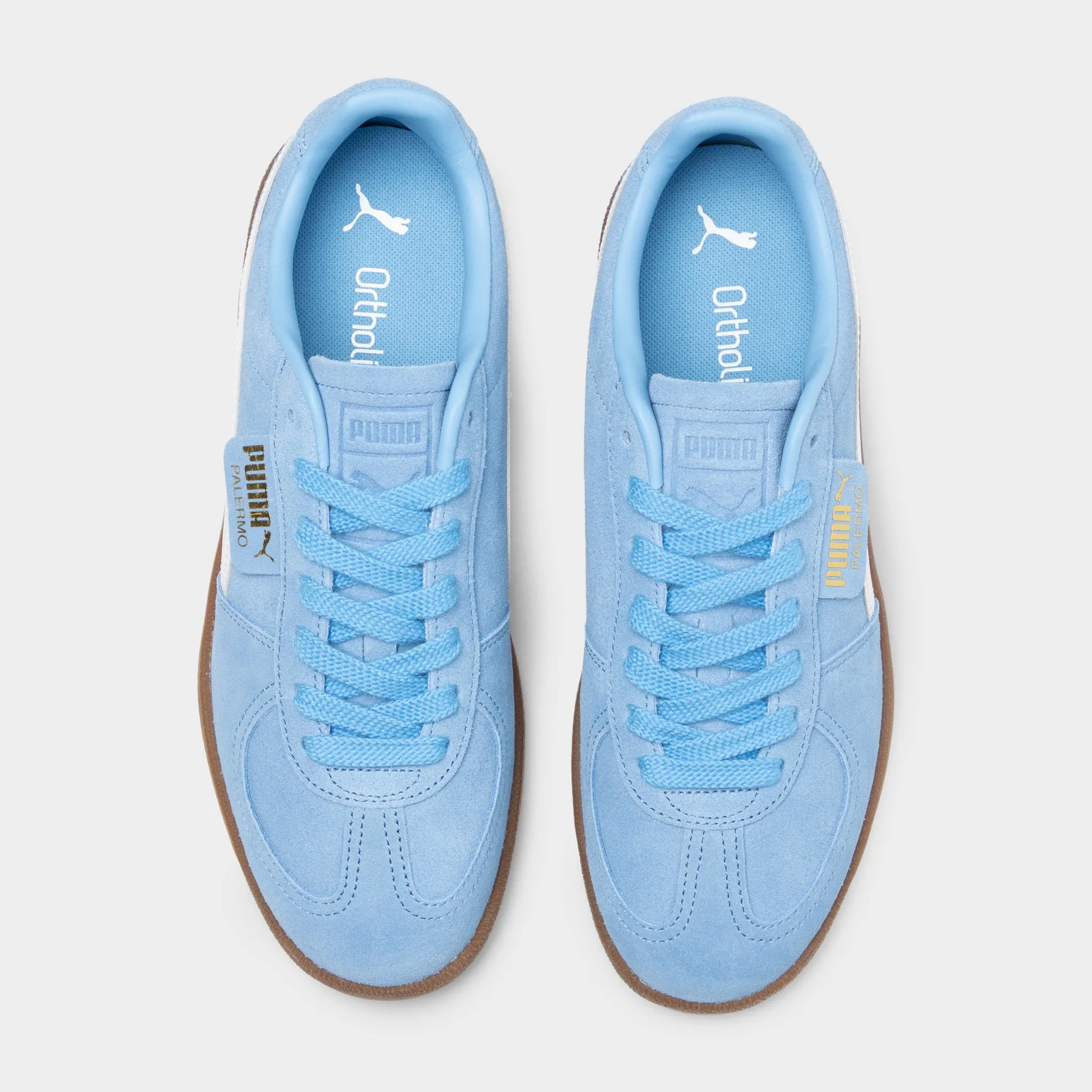 PUMA Palermo Team Light Blue / White Sporty Casual