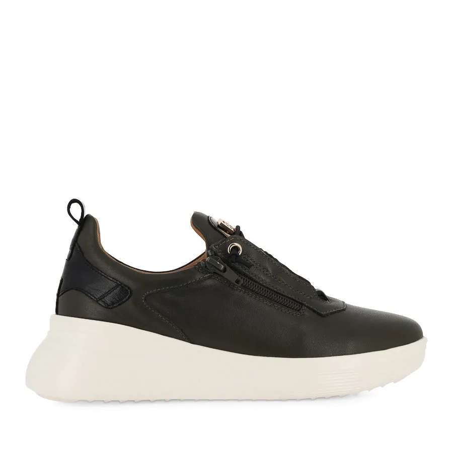 Sock Like Fit TICKLER - KHAKI LEATHER/BLACK LEATHER