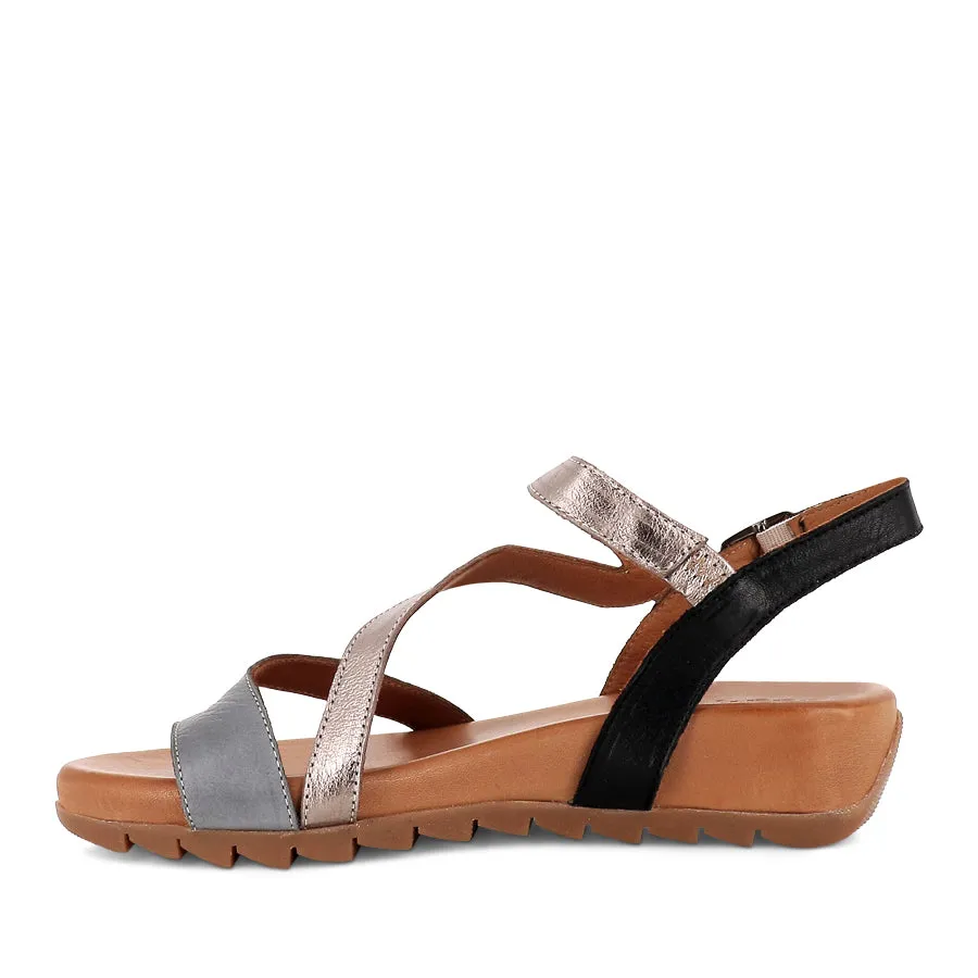 TICTOC - GREY/PEWTER/BLACK LEATHER Comfort Wear Back Help