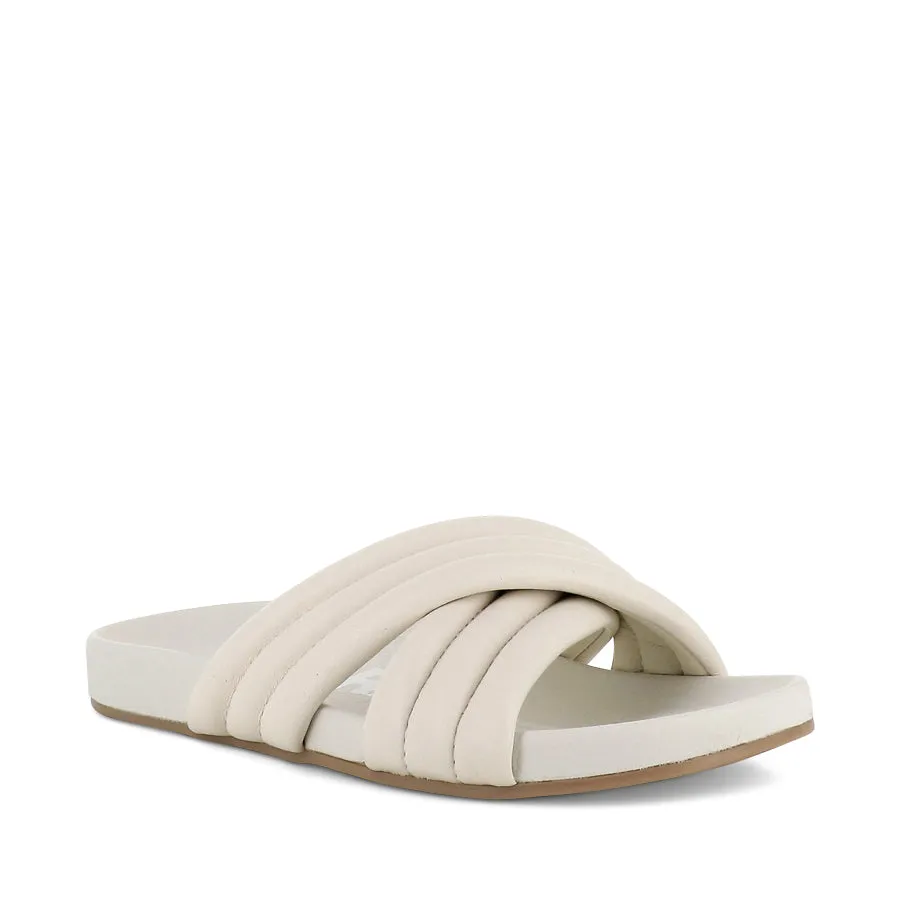 TIDE CROSS PADDED - BONE LEATHER Instant Wear Flexible Material