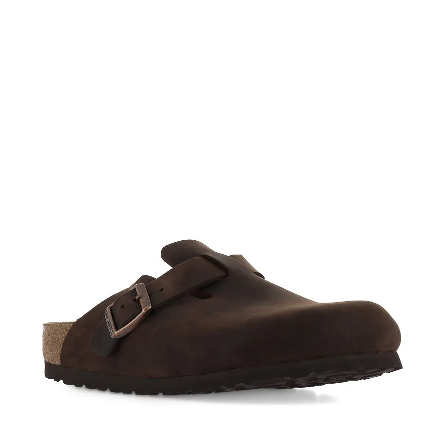 Elegant Footwear BOSTON NATURAL LEATHER NARROW - HABANA