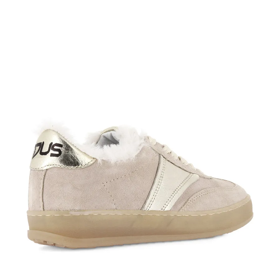 Shock Vibe Stable Landing TILLY - LIGHT TAUPE SUEDE/FUR