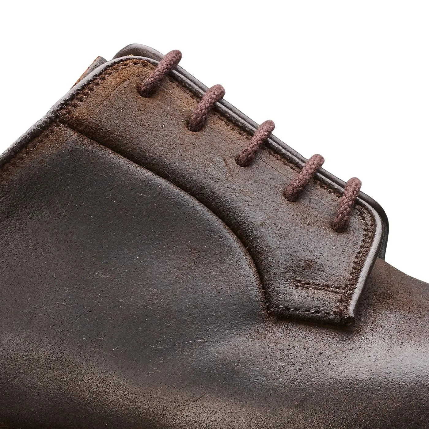 Slow Step Lanark 3 Dark Brown Rough-Out Suede