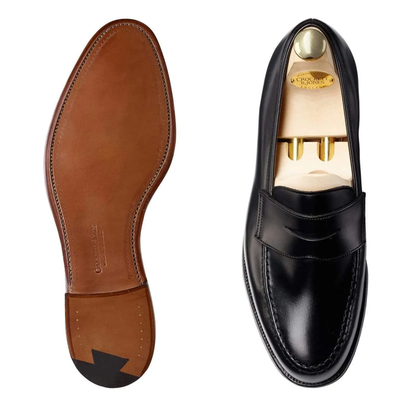 Boston Black Cavalry Calf Casual Slip-on Walking Shoes Food Court