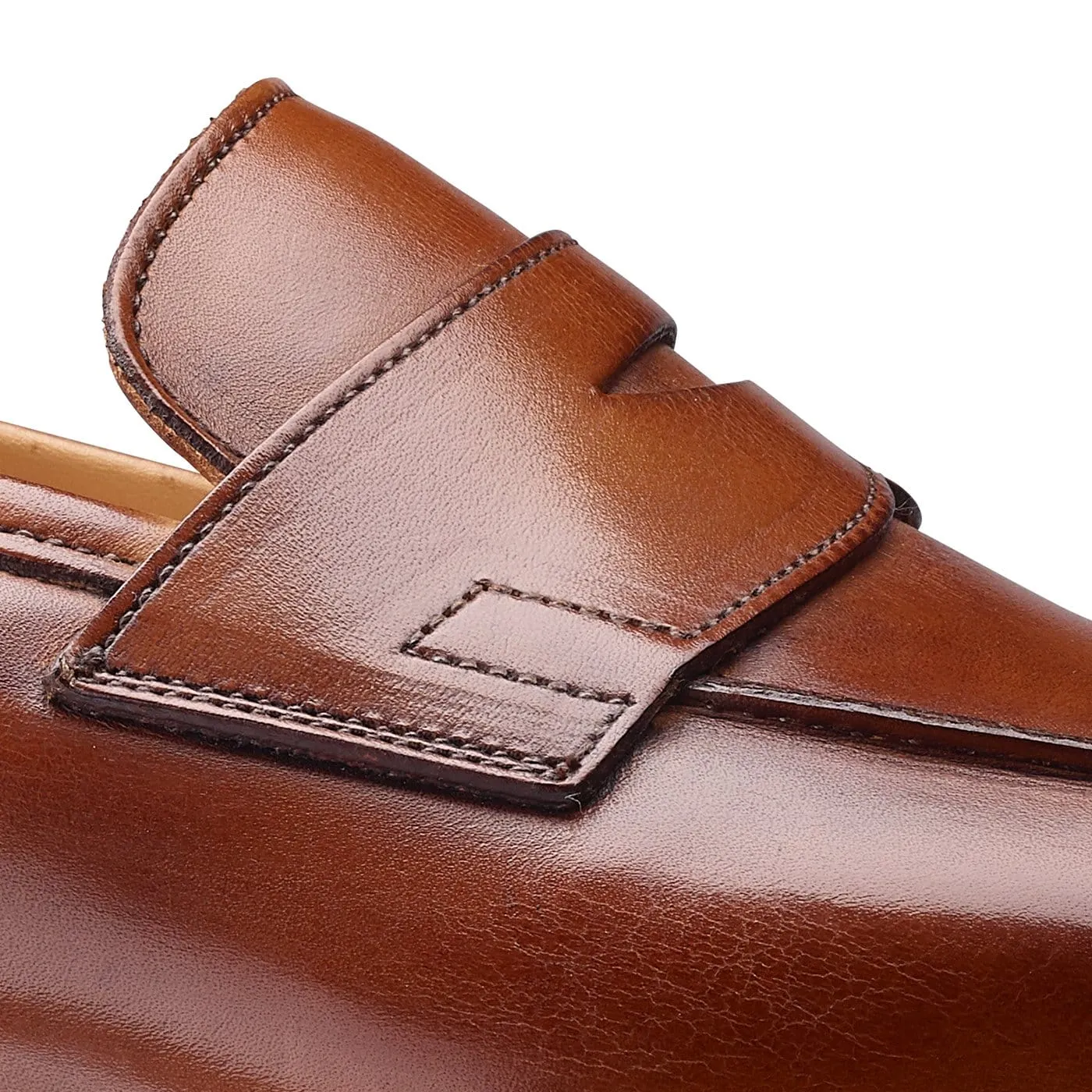 Padded Crawford Tan Antique Calf
