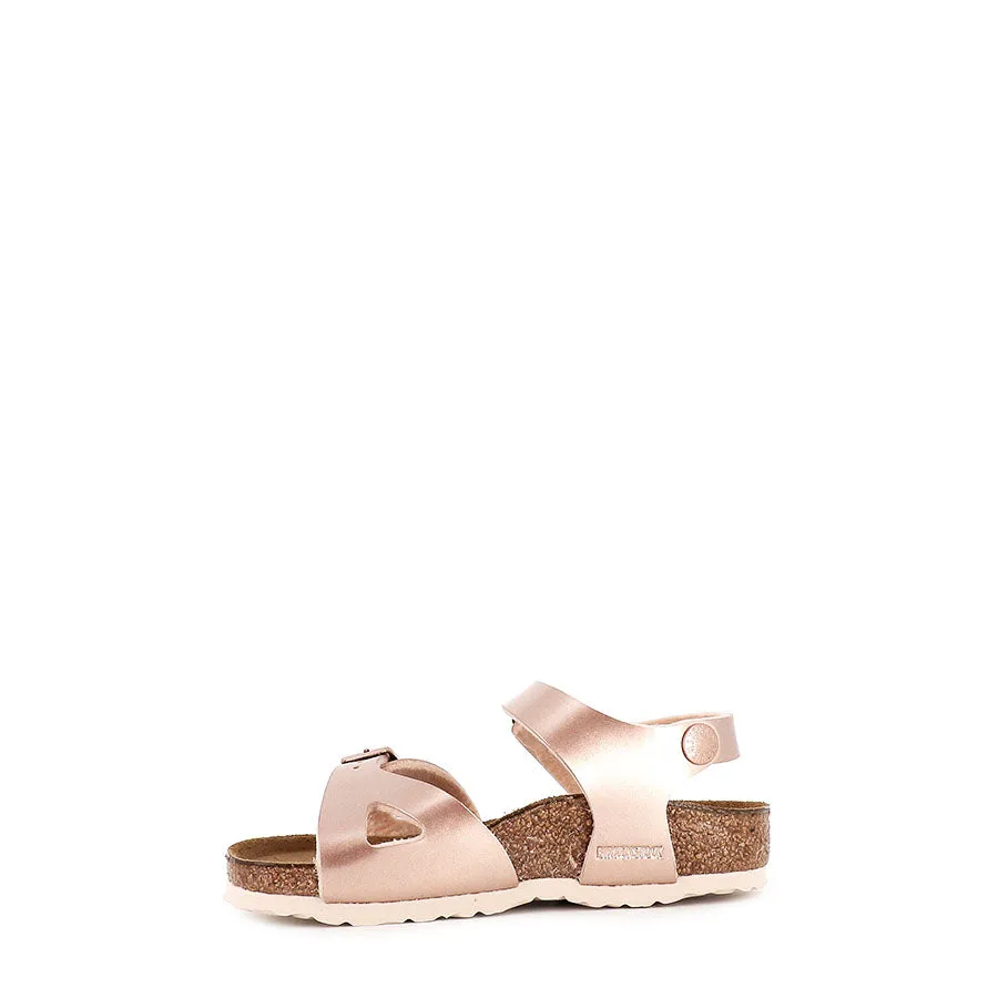 RIO KIDS BIRKO-FLOR NARROW - ELECTRIC MET COPPER Elastic Band Slip-Resistant Sole