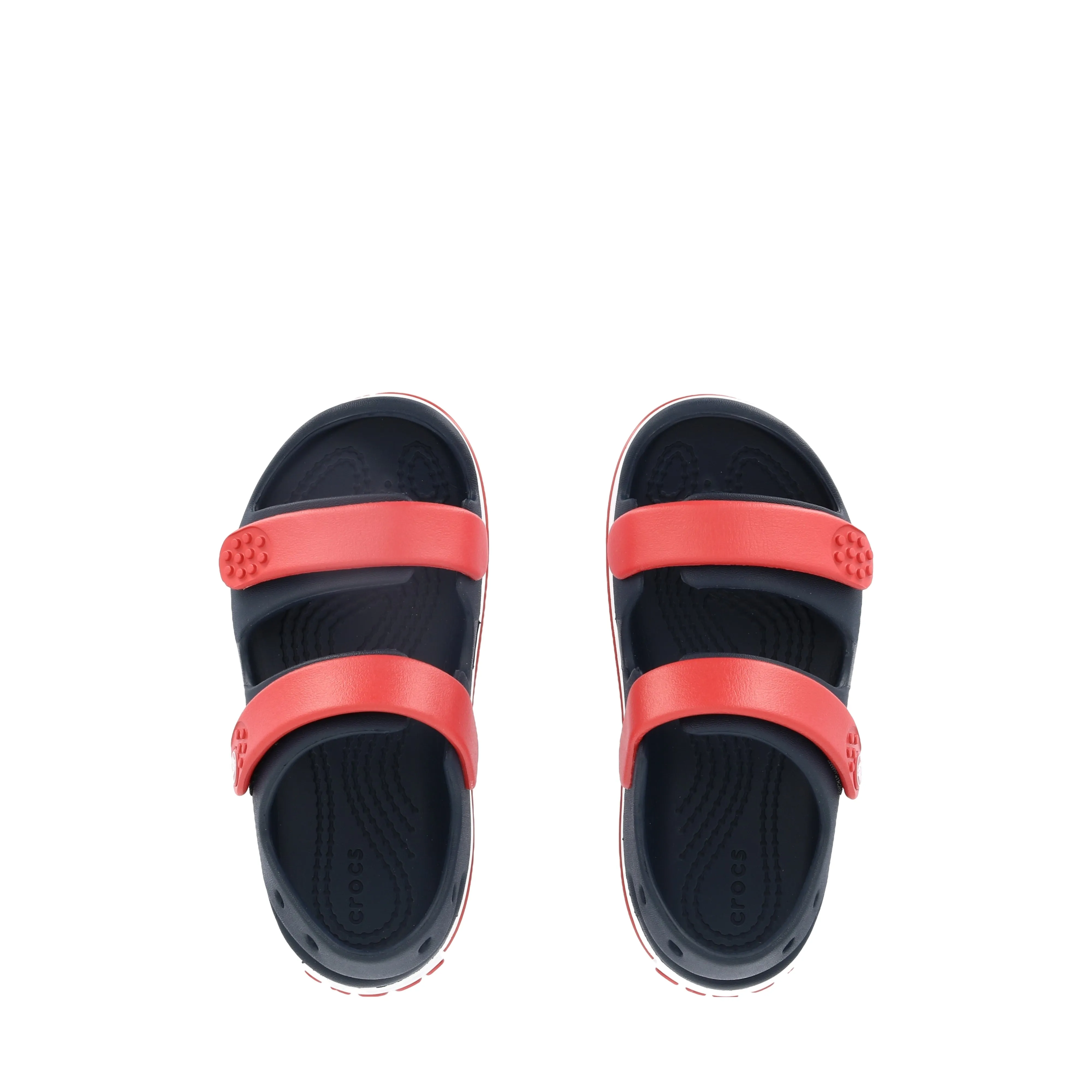 CROCBAND CRUSIER SANDAL KIDS - NAVY/VARSITY RED Stylish Ease Customizable Straps