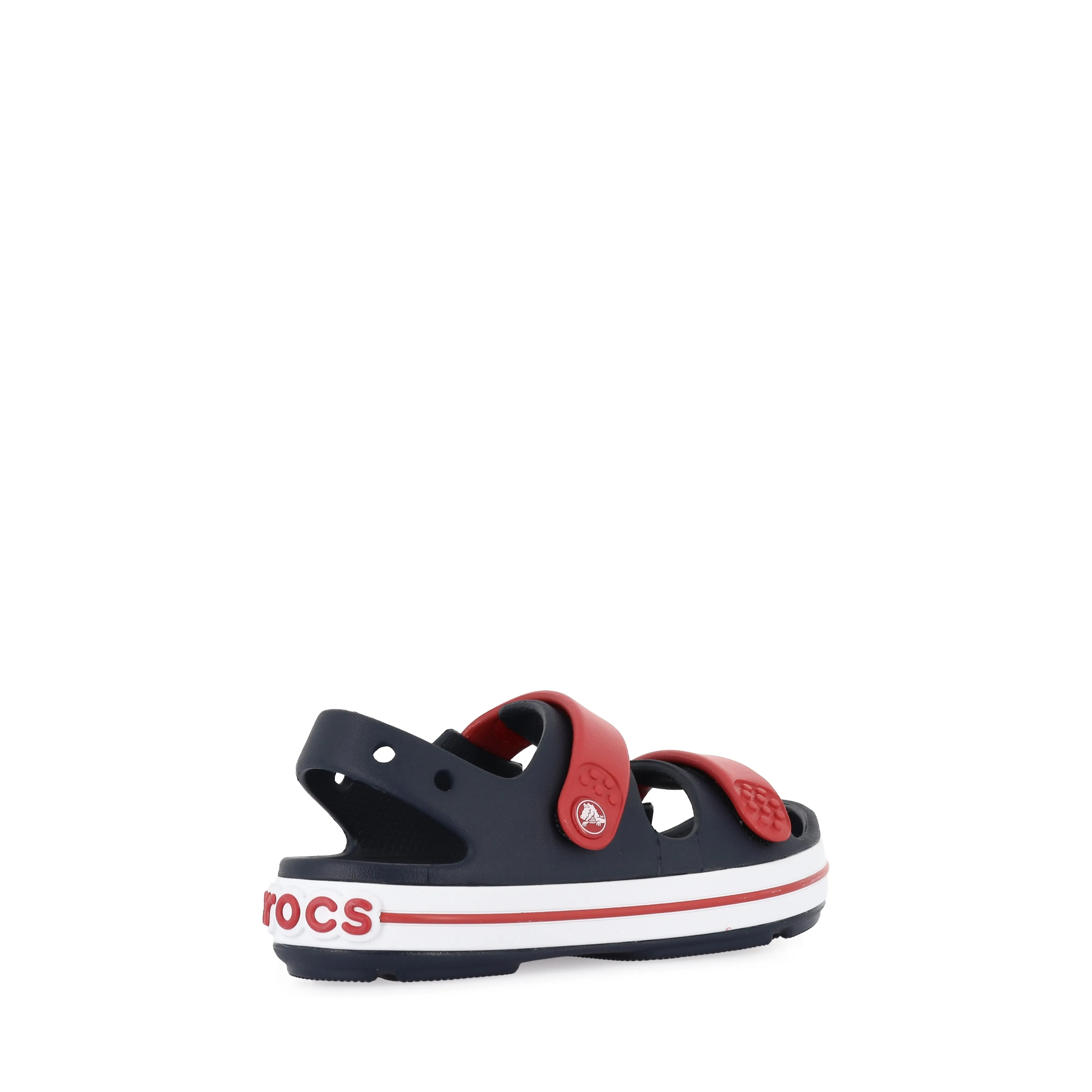 CROCBAND CRUSIER SANDAL KIDS - NAVY/VARSITY RED Chic Vacation Sandals Foot-Friendly Design