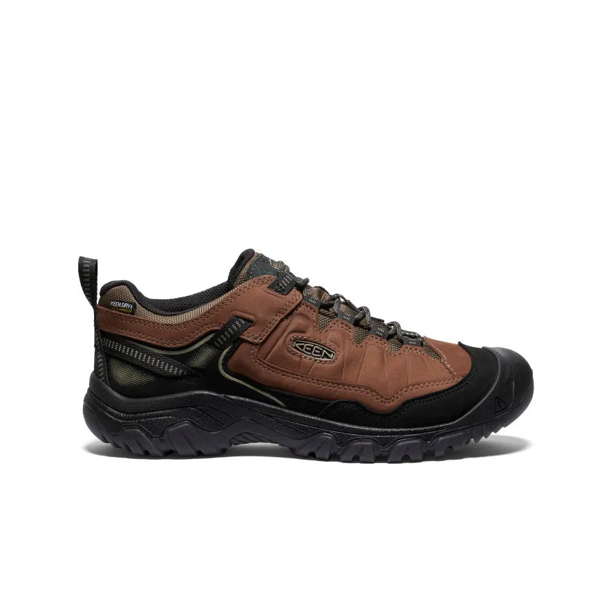 Supportive support Men's Targhee IV Wide Waterproof Hiking Shoe  |  Bison/Black