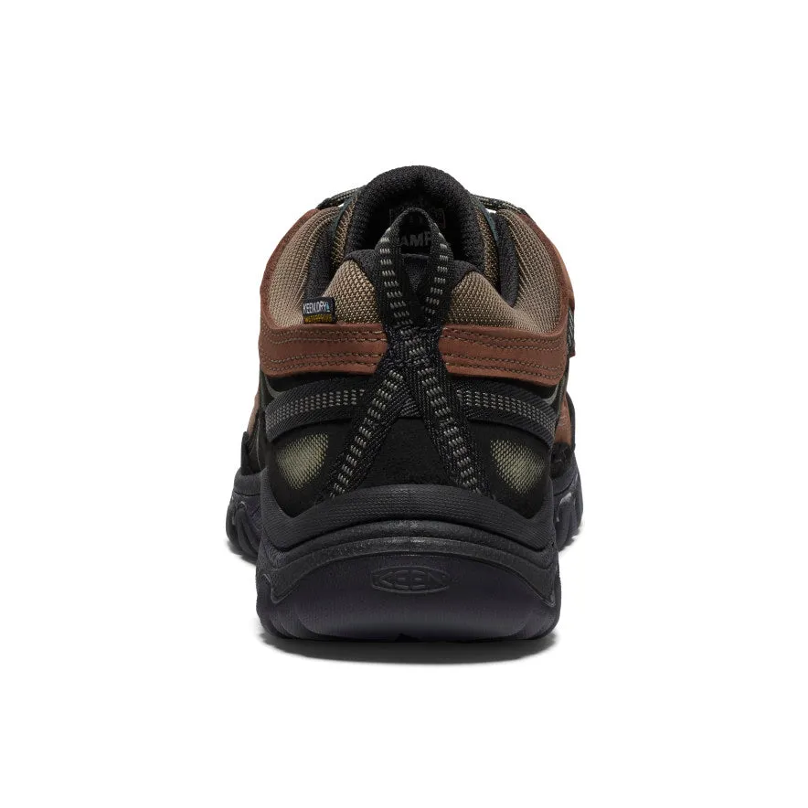 Men's Targhee IV Wide Waterproof Hiking Shoe  |  Bison/Black necessary Upgraded flexibility