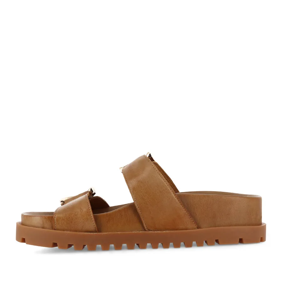 Comfort collar Affordable ULLANA - TOFFEE LEATHER