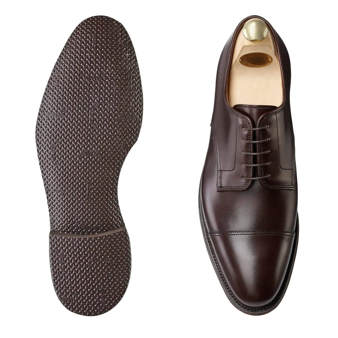 Heel Power Book Spot Bradford Coffee Burnished Calf