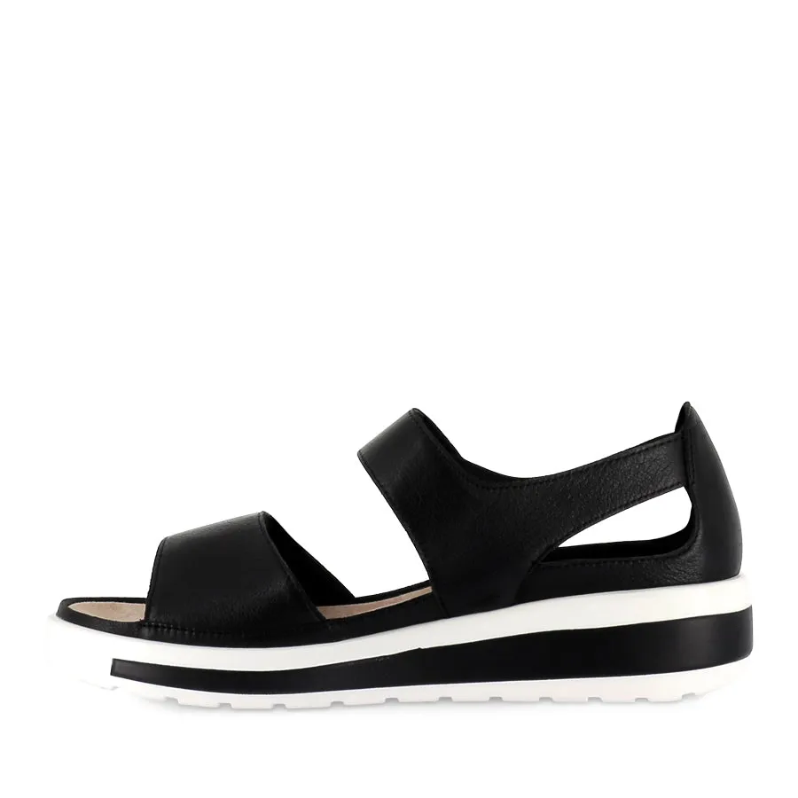 Slim Profile GEDD W - BLACK WHITE LEATHER