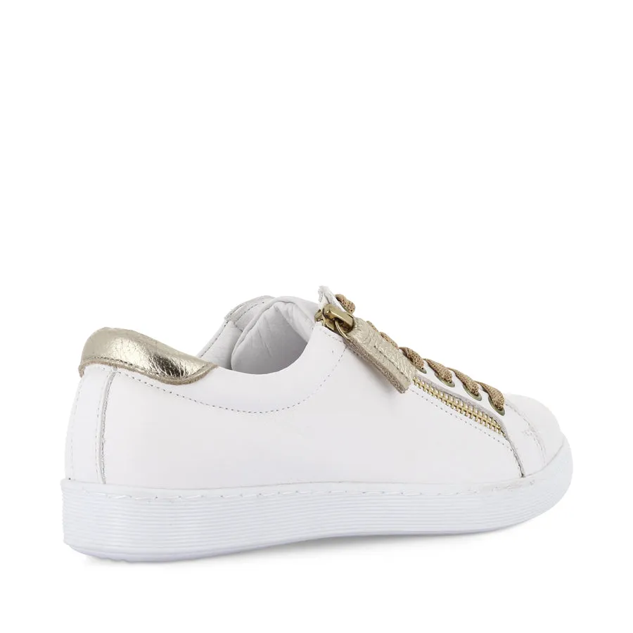 Abrasion Resistant Construction TOKEN FRESH - WHITE GOLD LEATHER