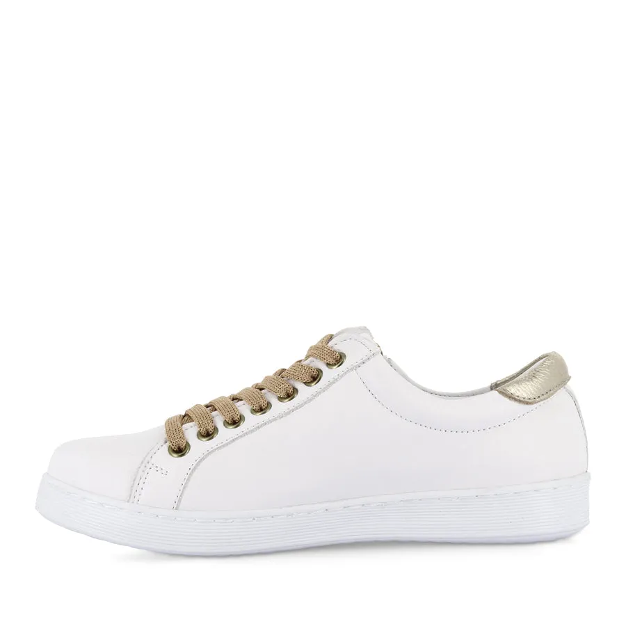 Street Motion zipper TOKEN FRESH - WHITE GOLD LEATHER