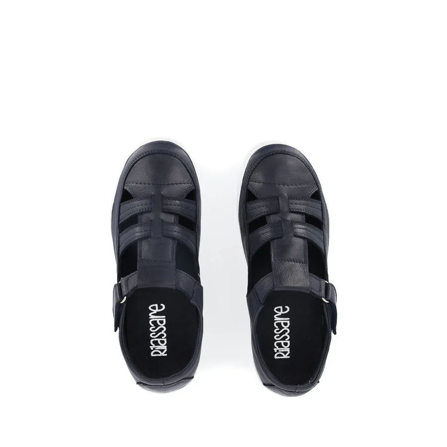 Wave Step soft feel TOLLA - NAVY LEATHER