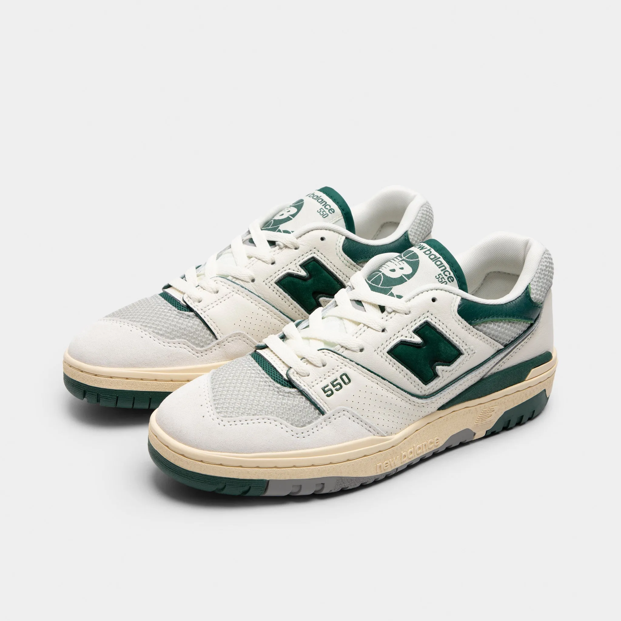 New Balance 550 Sea Salt / Marsh Green Traction