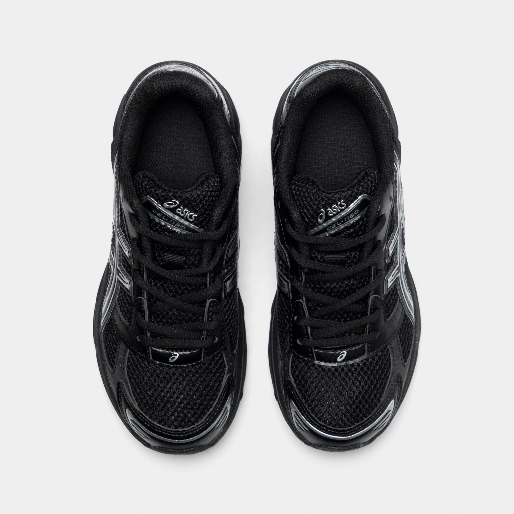 Water   Repellent ASICS GEL-1130 GS Black / Pure Silver