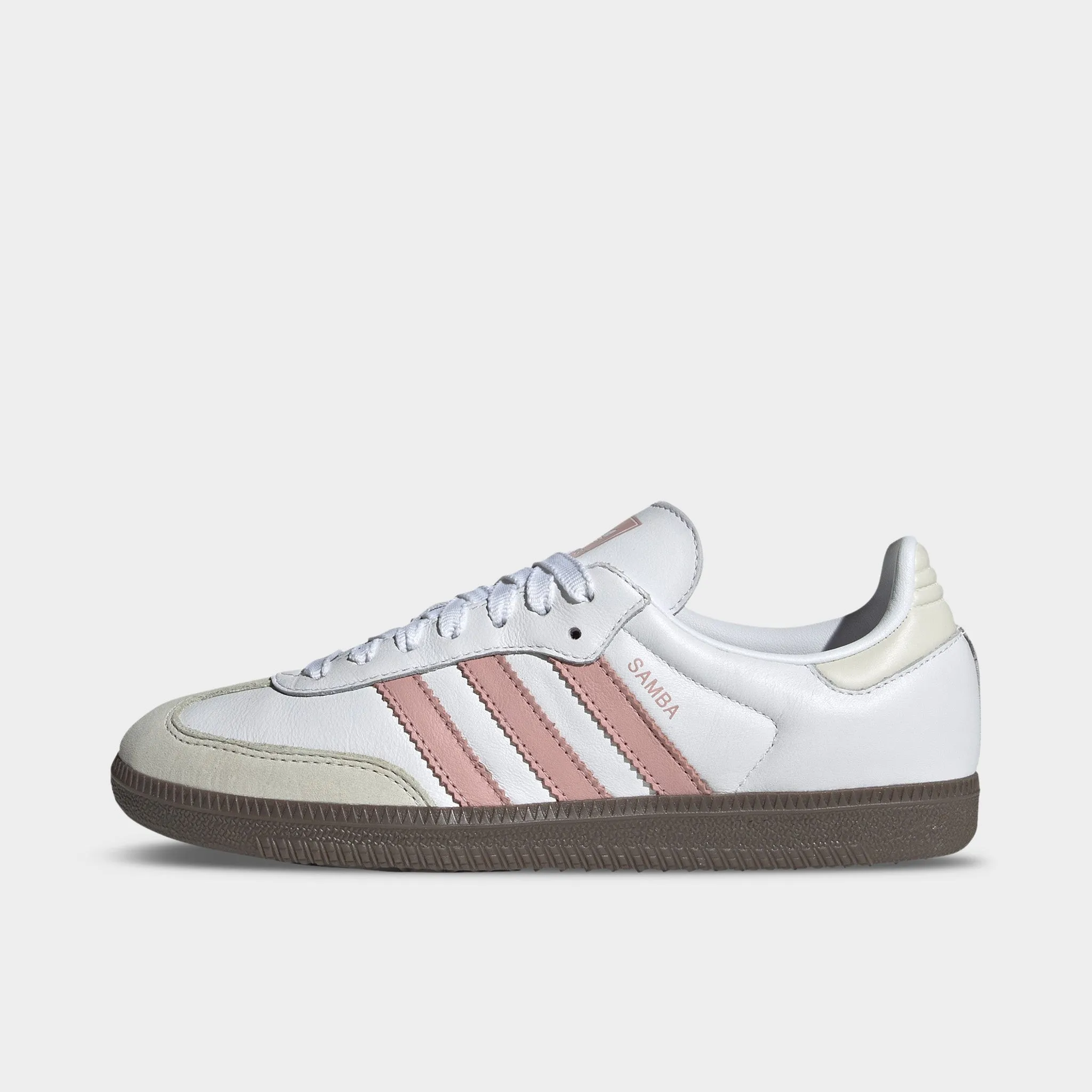 LeatherUpper adidas Women's Samba OG White / Wonder Mauve - White