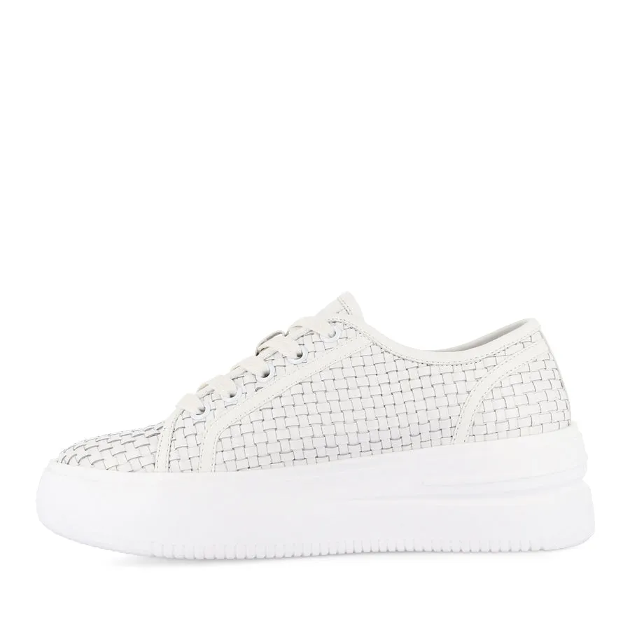 NORWICH - WHITE LEATHER Memory   foam