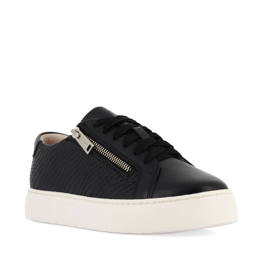 BILLIE II - BLACK EMBOSS LEATHER Anti Fatigue Modern Cushioning