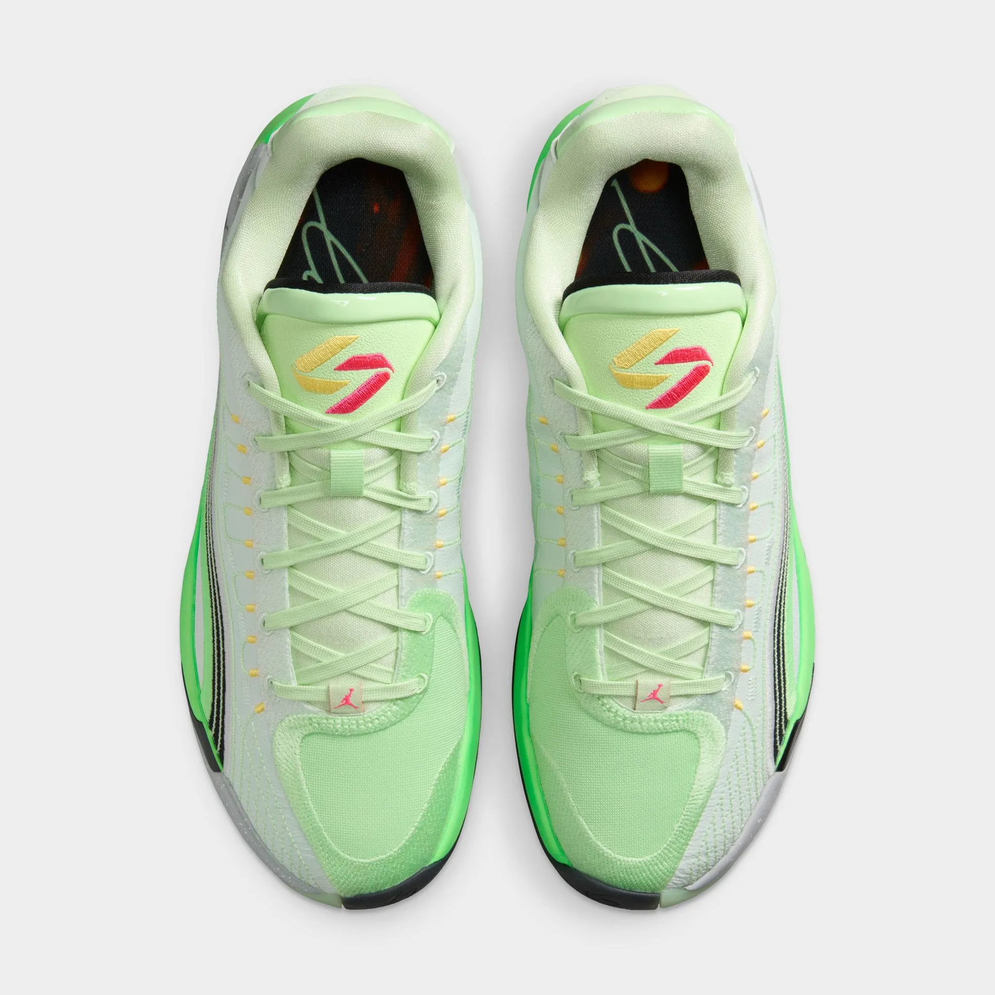 Jordan Luka 4 Barely Green / Black - Vapor Green Comfortable Velcro Anti microbial