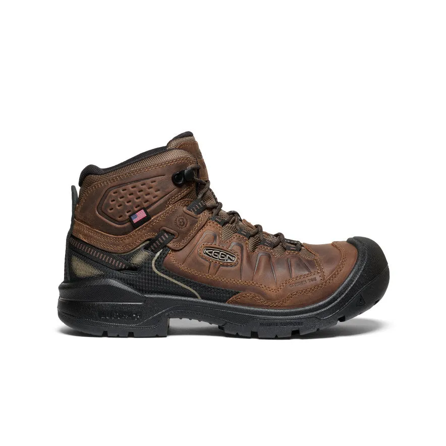 Men's Targhee IV Waterproof Work Boot (Carbon Toe)  |  Dark Earth/Black Roomy least school