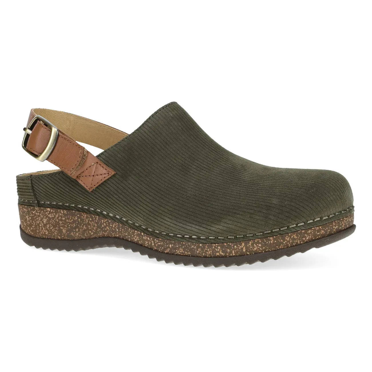 DANSKO MERRIN - OLIVE - EMBOSSED SUEDE Freeze Proof Swim Ready