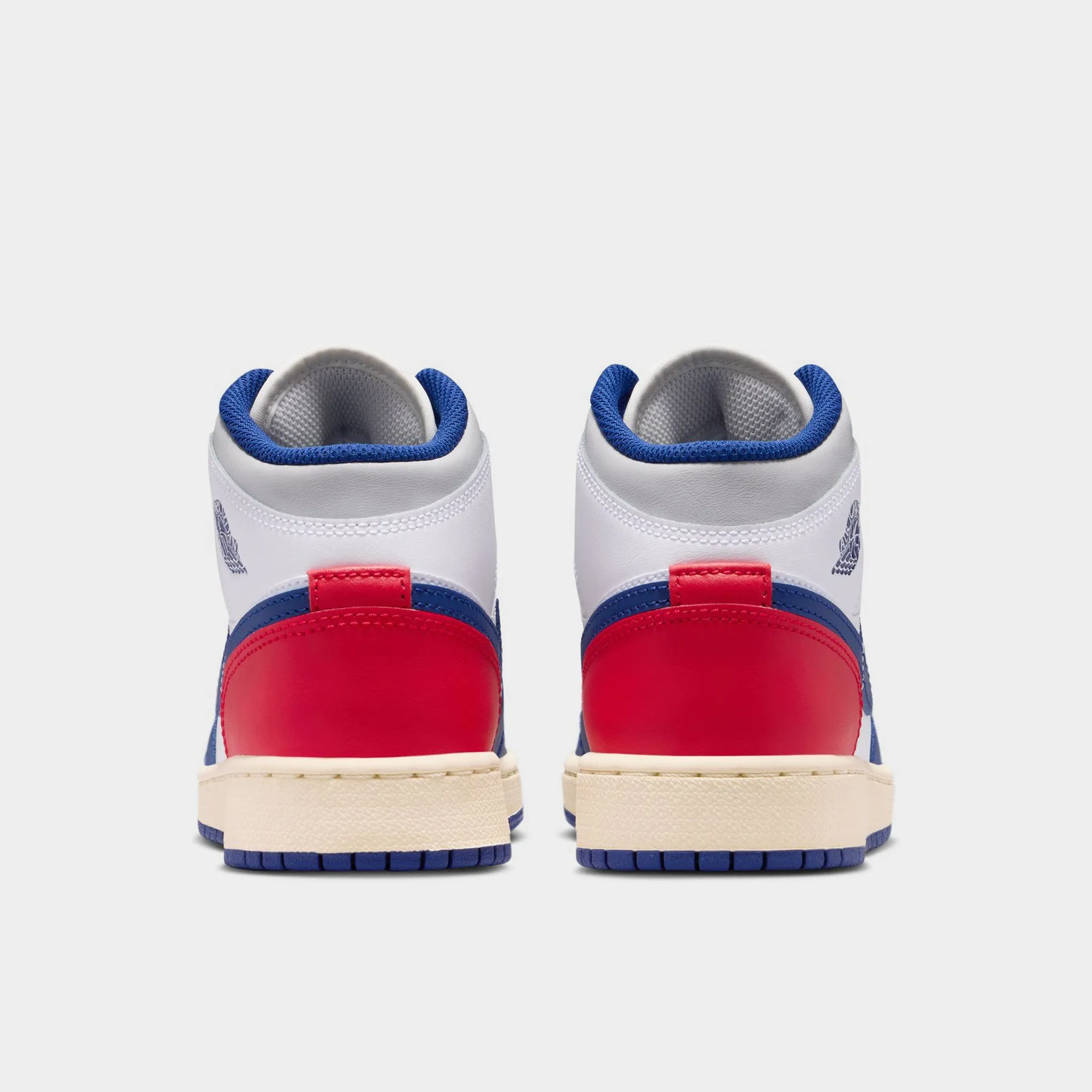 Speed Driven Sole Jordan 1 Mid GS White / Deep Royal Blue - University Red