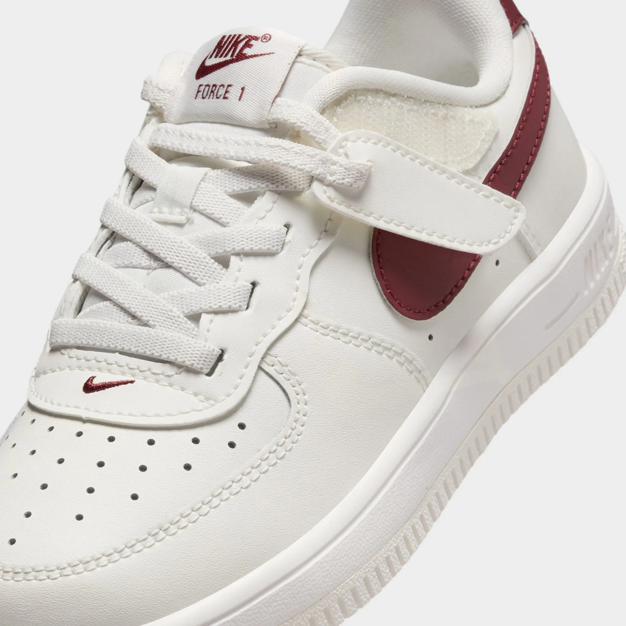 Senior Nike Air Force 1 Low EasyOn PS Sail / Dark Team Red